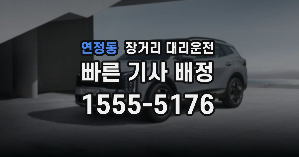 연정동 장거리 대리운전
