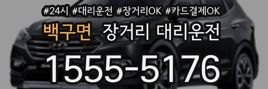 백구면 장거리 대리운전