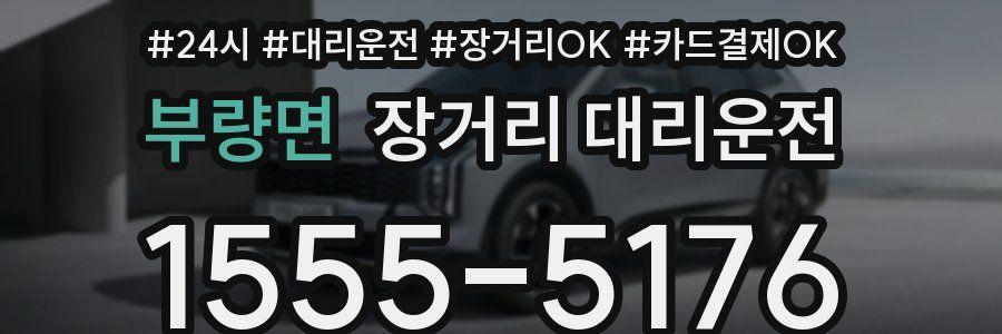 부량면 장거리 대리운전