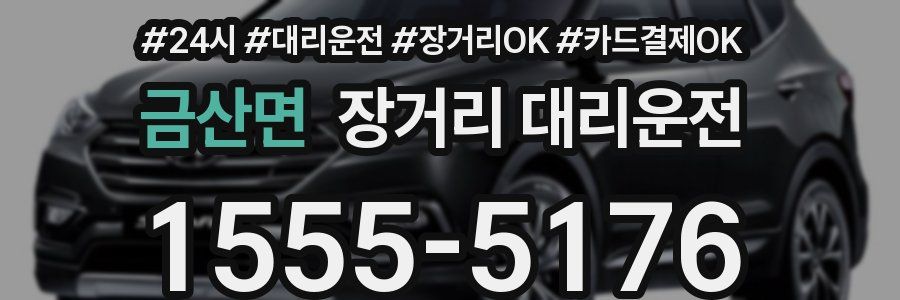 금산면 장거리 대리운전