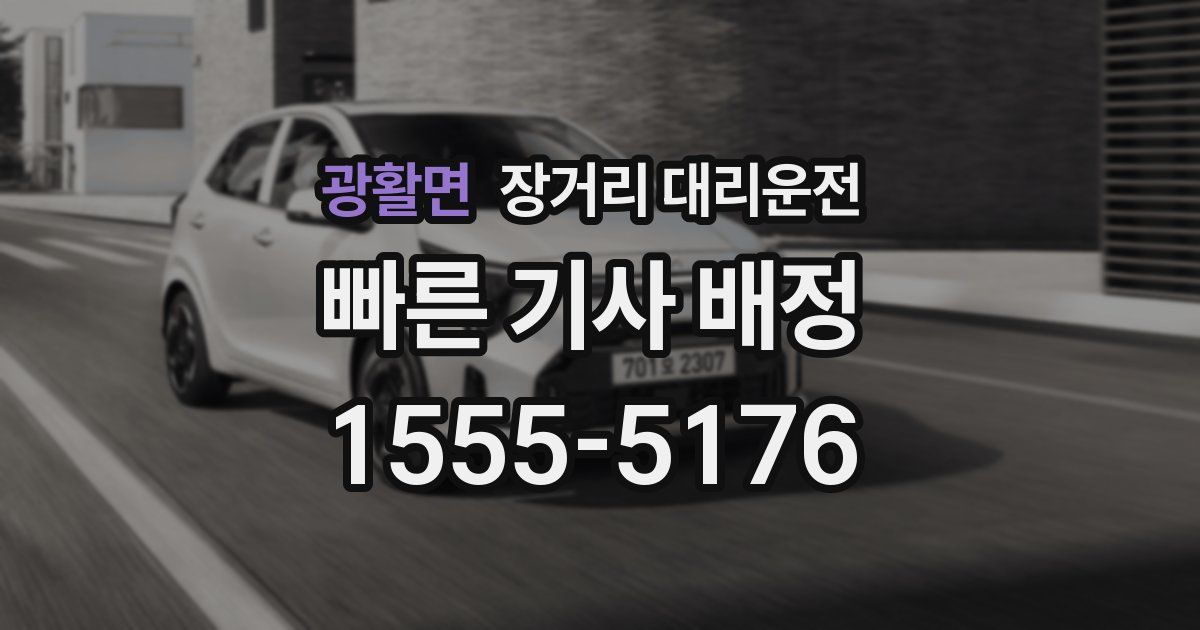 광활면 장거리 대리운전