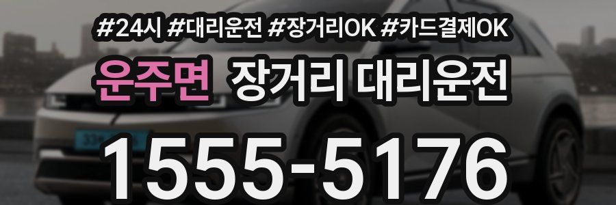 운주면 장거리 대리운전