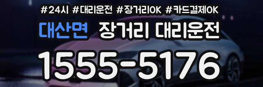 대산면 장거리 대리운전