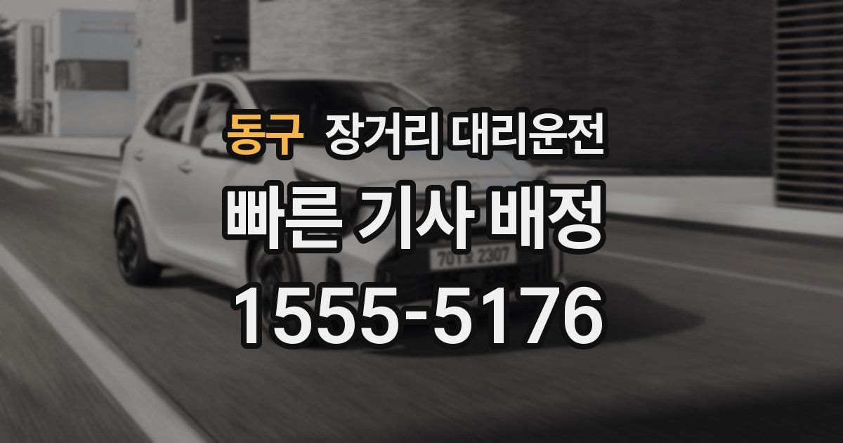 동구 장거리 대리운전