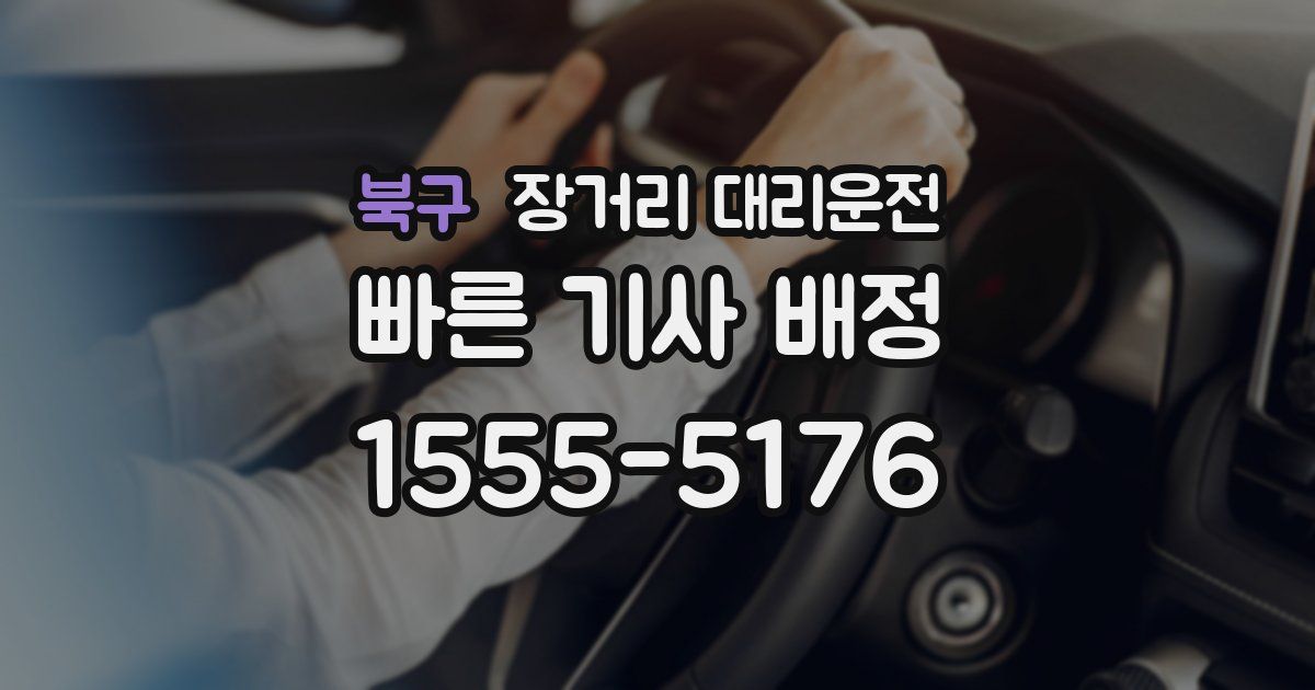 북구 장거리 대리운전