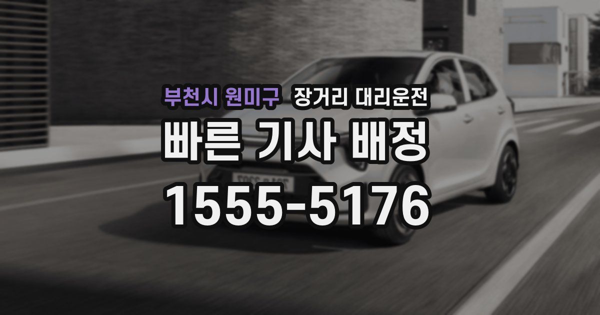 부천시 원미구 장거리 대리운전