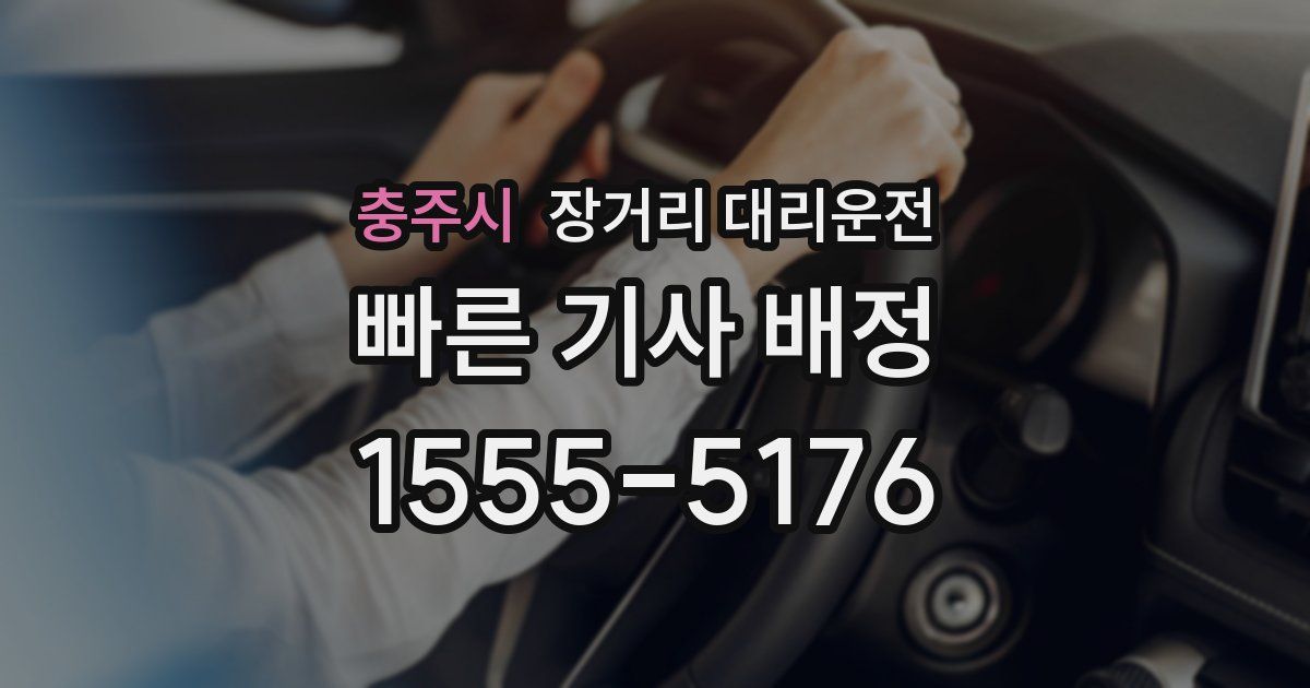 충주시 장거리 대리운전