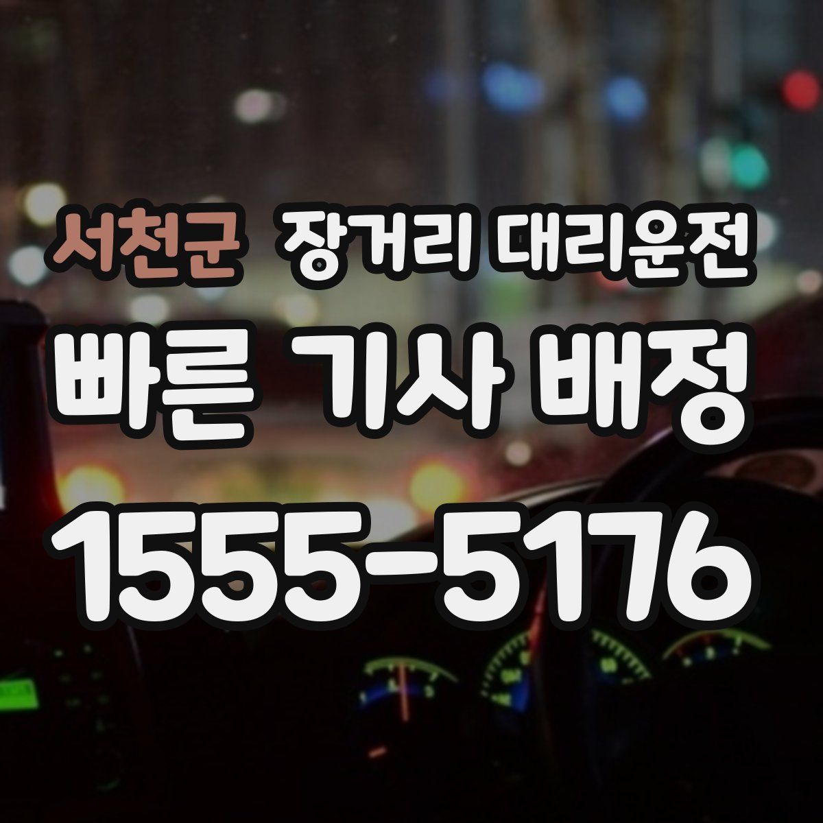 서천군 장거리 대리운전