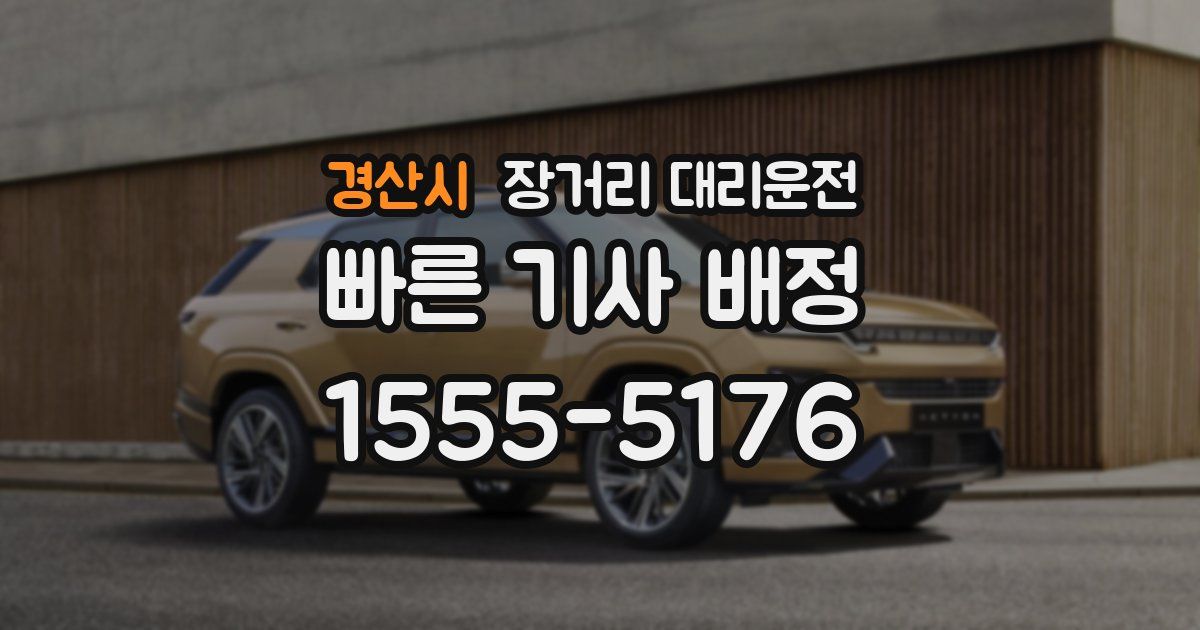 경산시 장거리 대리운전