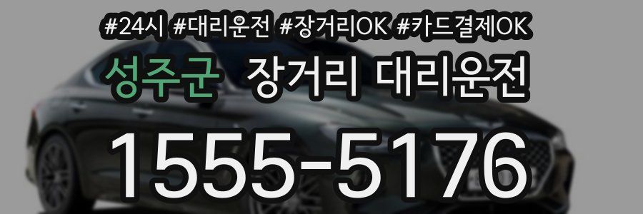 성주군 장거리 대리운전