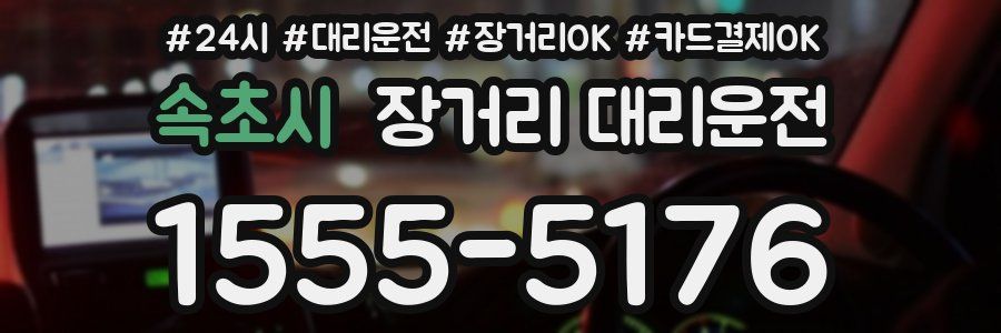 속초시 장거리 대리운전