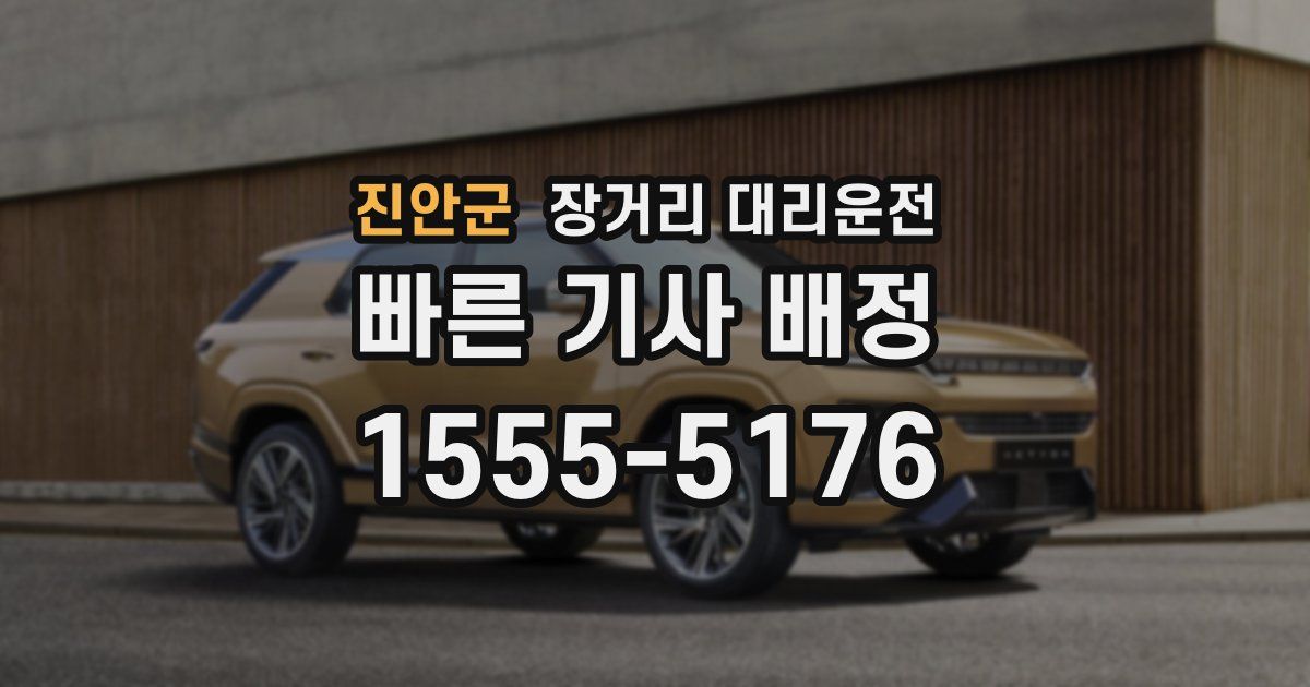 진안군 장거리 대리운전