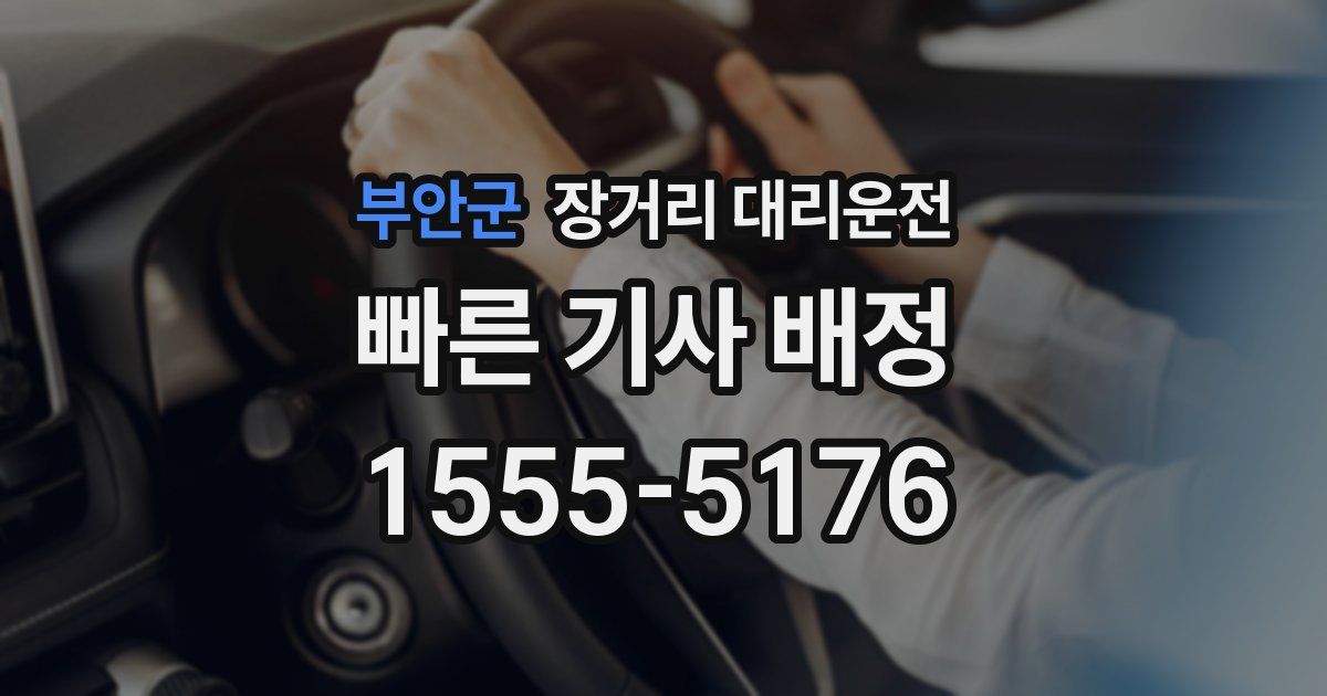부안군 장거리 대리운전
