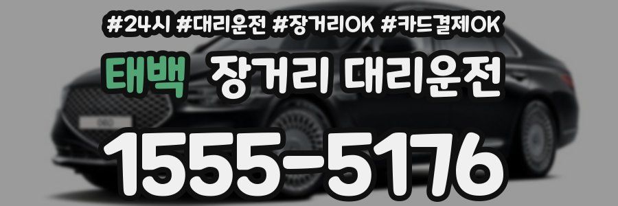 태백 장거리 대리운전