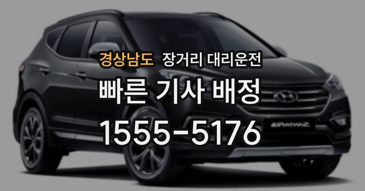 경상남도 장거리 대리운전