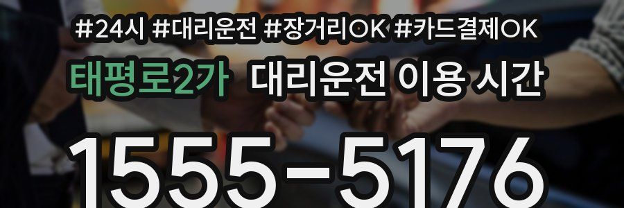 태평로2가 대리운전 이용 시간