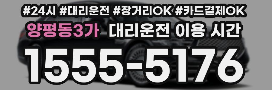 양평동3가 대리운전 이용 시간