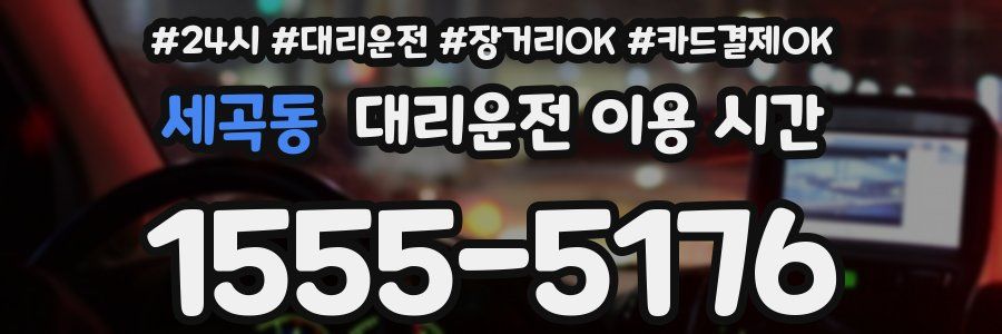 세곡동 대리운전 이용 시간