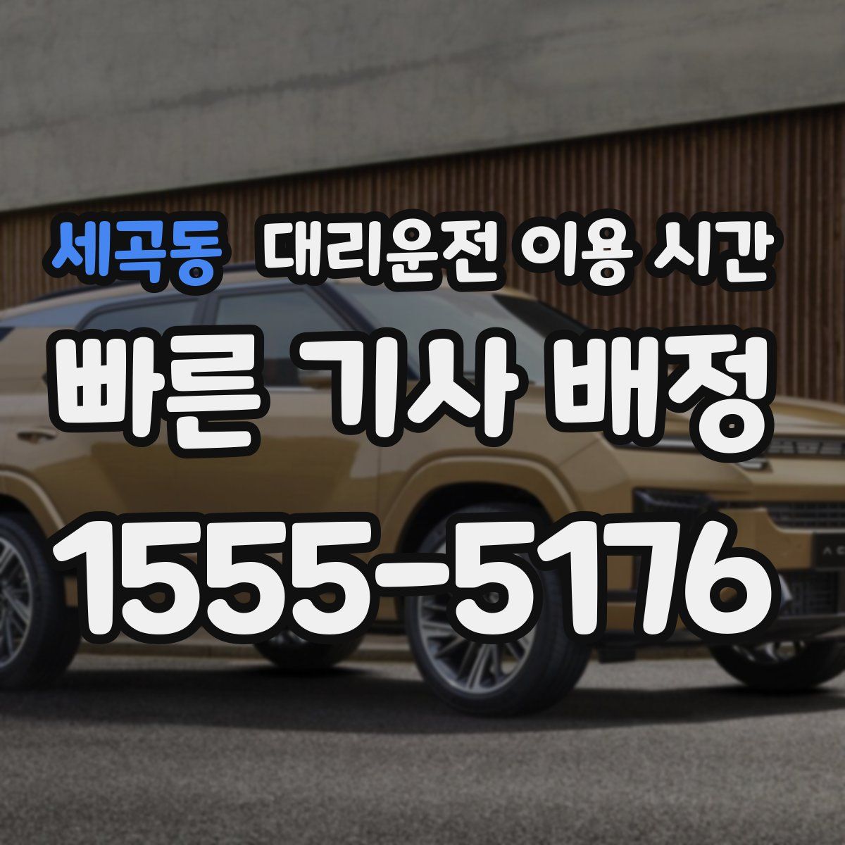 세곡동 대리운전 이용 시간