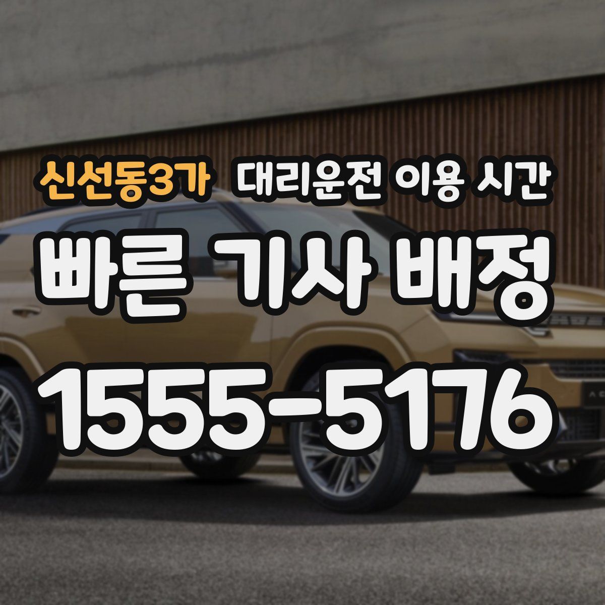 신선동3가 대리운전 이용 시간