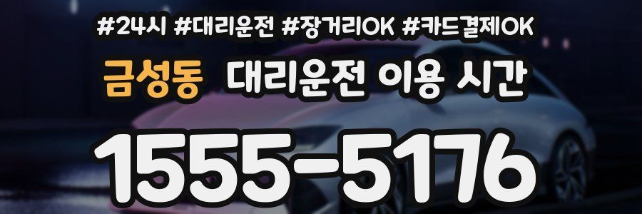 금성동 대리운전 이용 시간
