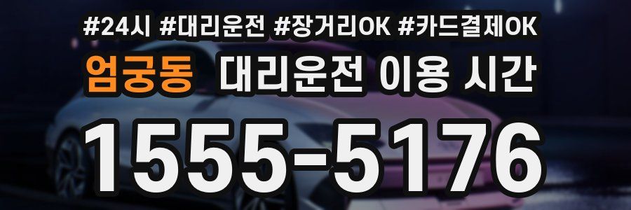 엄궁동 대리운전 이용 시간