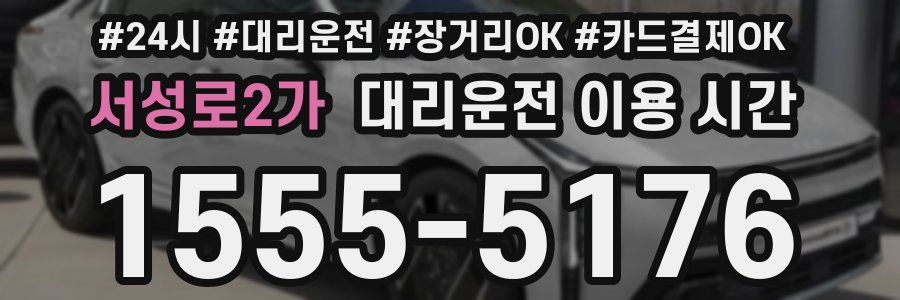 서성로2가 대리운전 이용 시간