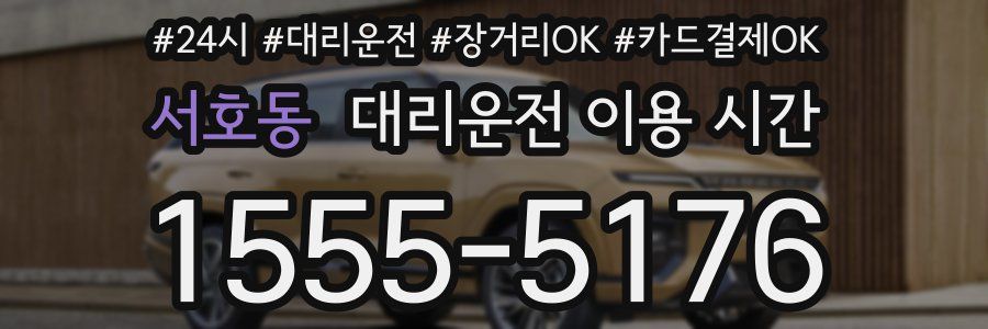 서호동 대리운전 이용 시간