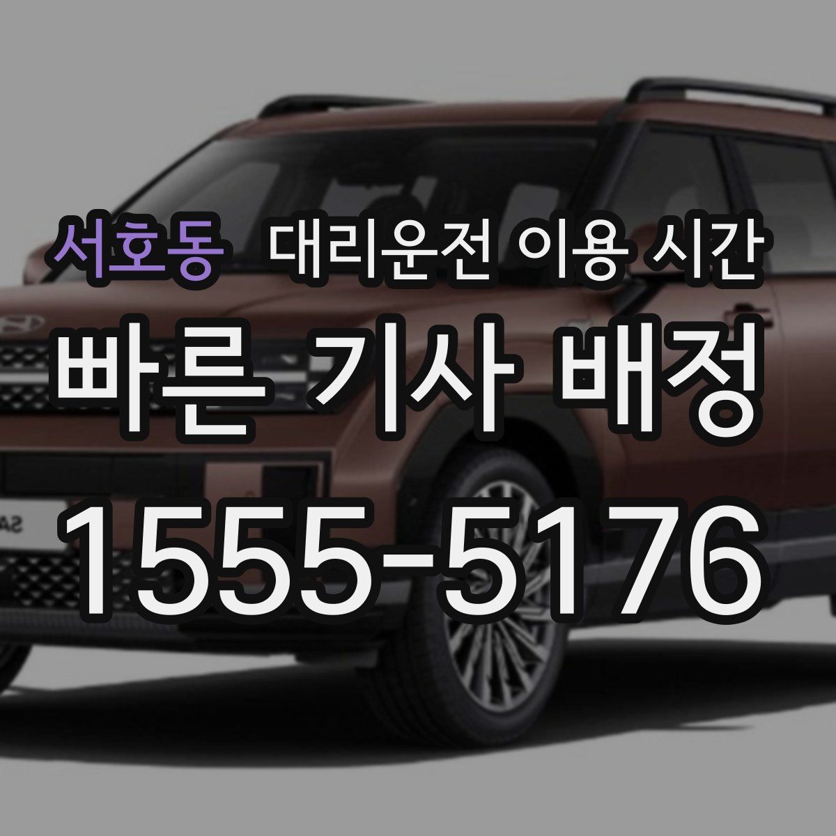 서호동 대리운전 이용 시간