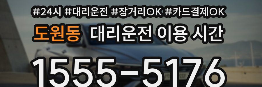 도원동 대리운전 이용 시간