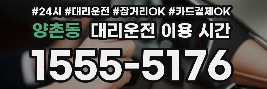 양촌동 대리운전 이용 시간