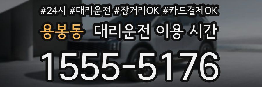 용봉동 대리운전 이용 시간