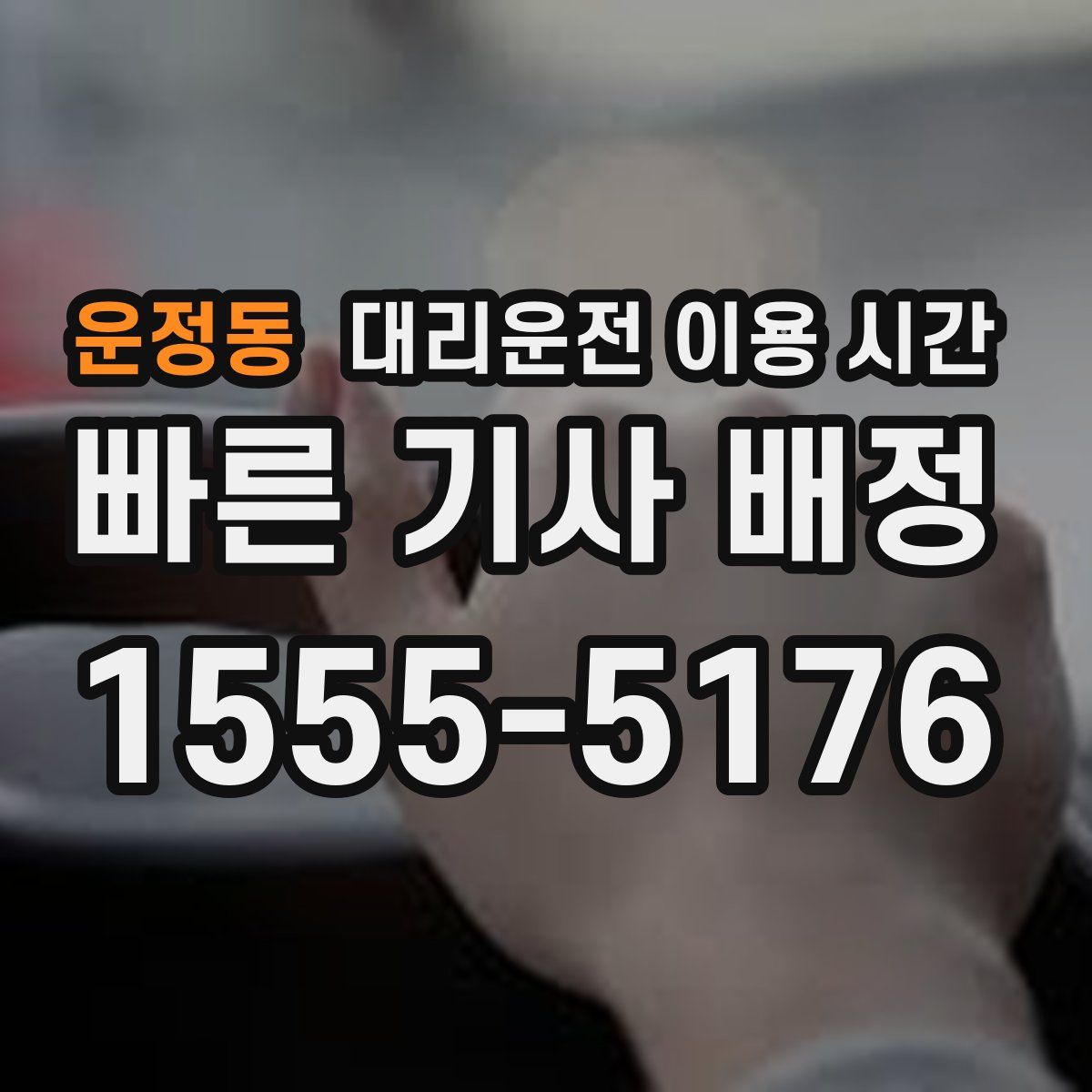 운정동 대리운전 이용 시간