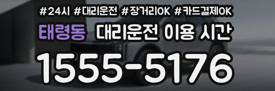 태령동 대리운전 이용 시간