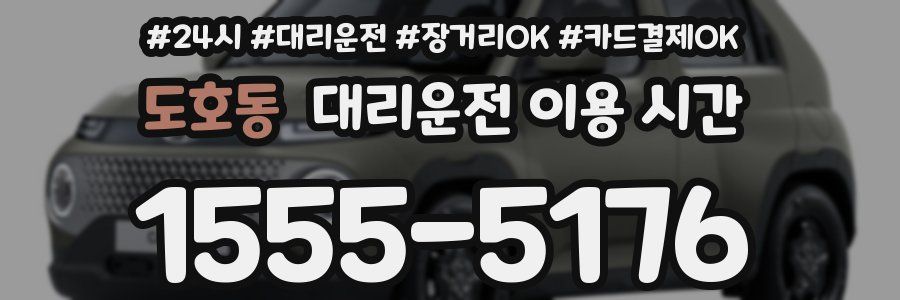 도호동 대리운전 이용 시간
