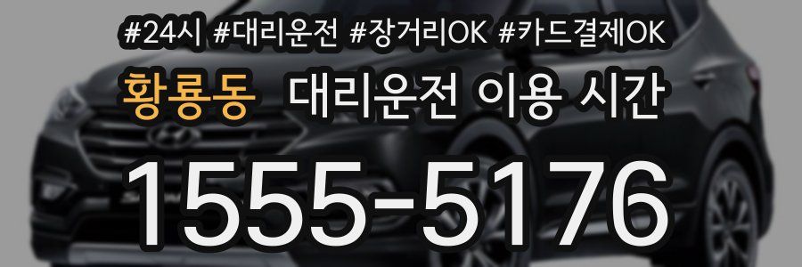 황룡동 대리운전 이용 시간