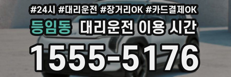 등임동 대리운전 이용 시간