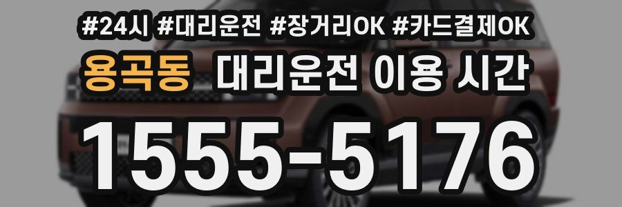 용곡동 대리운전 이용 시간