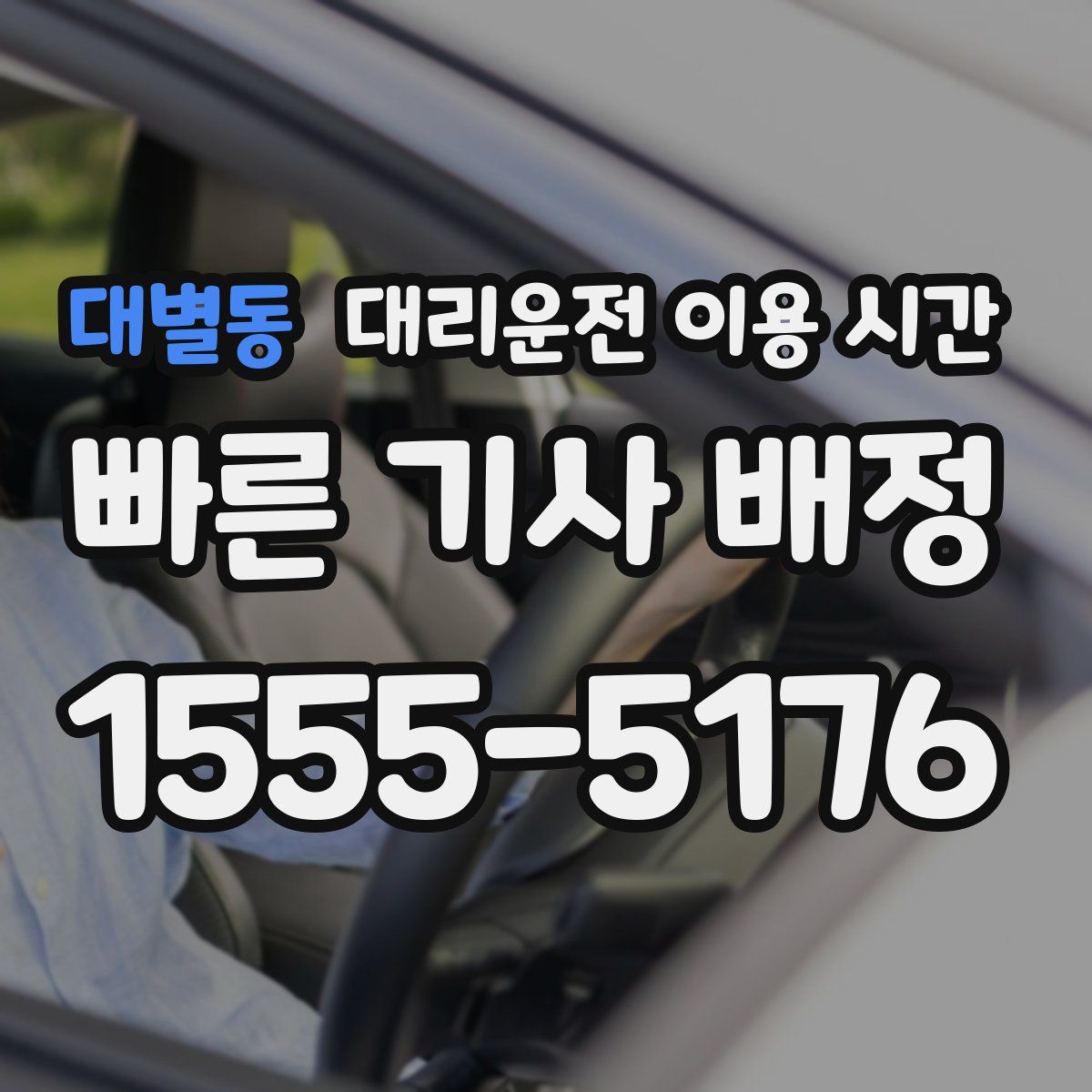 대별동 대리운전 이용 시간