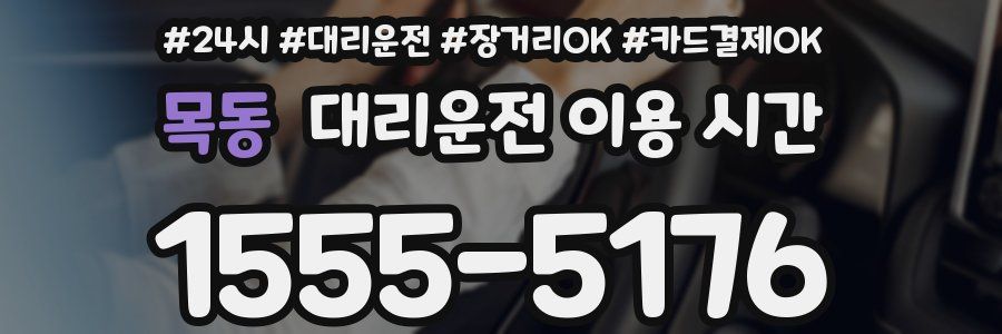 목동 대리운전 이용 시간