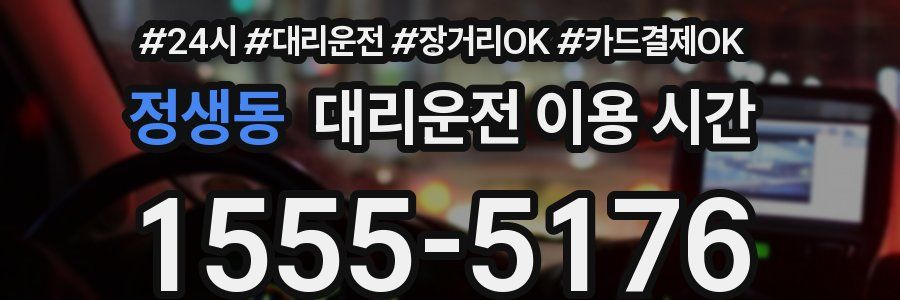 정생동 대리운전 이용 시간