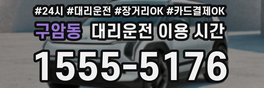 구암동 대리운전 이용 시간