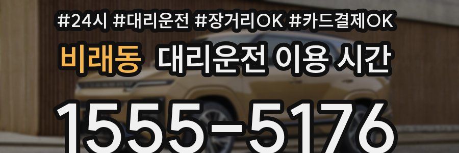 비래동 대리운전 이용 시간