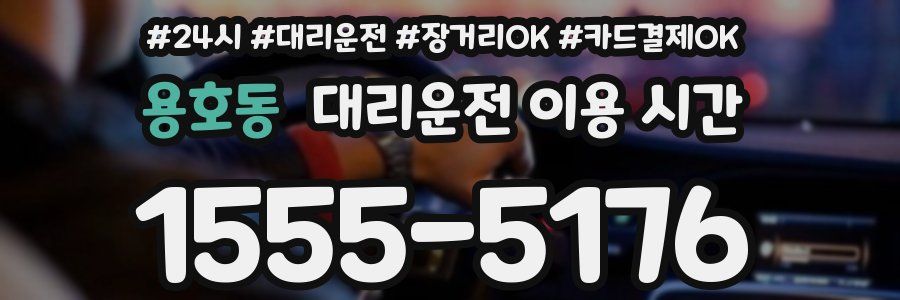 용호동 대리운전 이용 시간