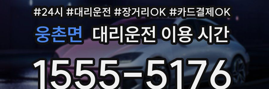 웅촌면 대리운전 이용 시간