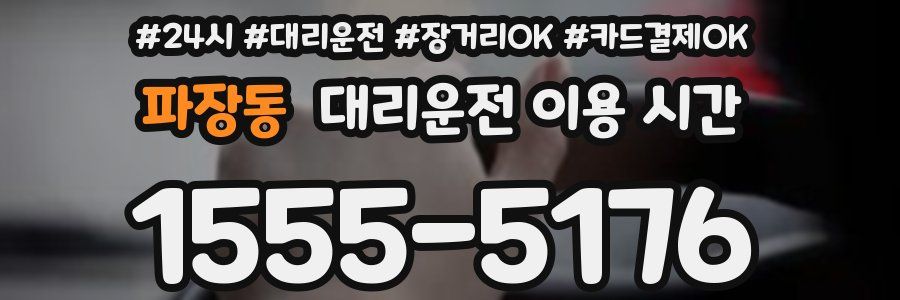 파장동 대리운전 이용 시간