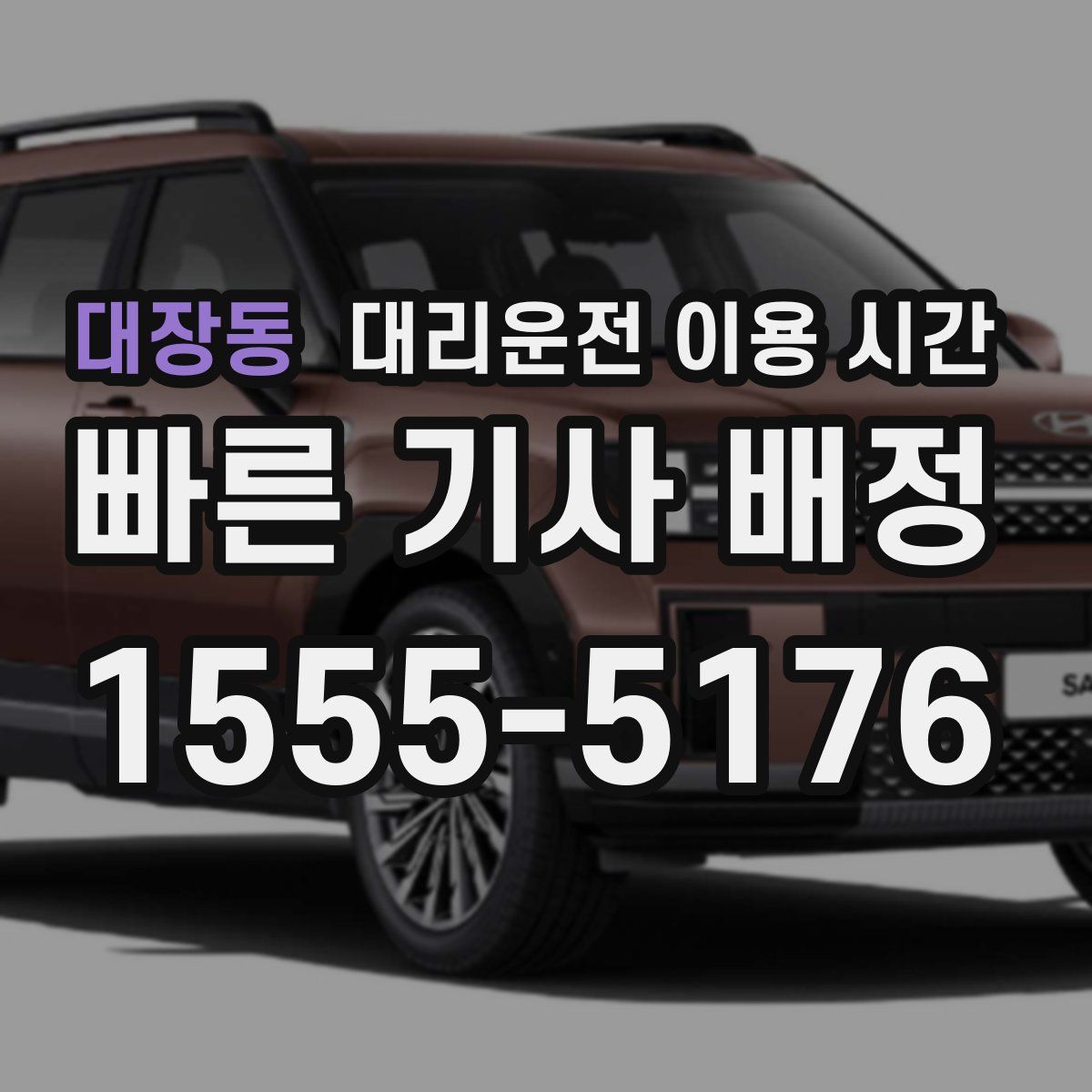 대장동 대리운전 이용 시간