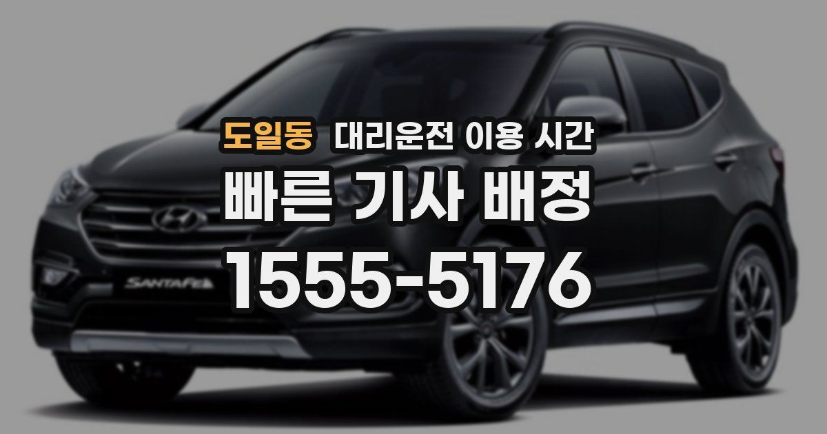 도일동 대리운전 이용 시간