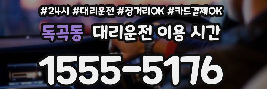 독곡동 대리운전 이용 시간