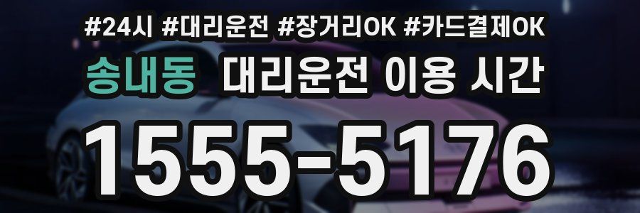 송내동 대리운전 이용 시간